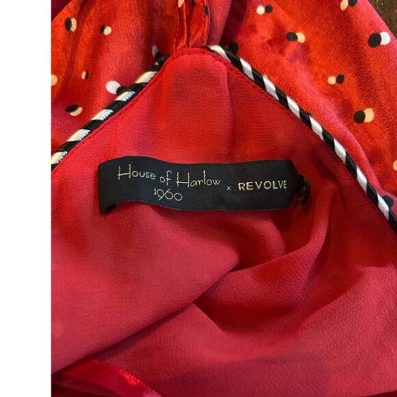 House Of Harlow 1960 X Revolve Baye Midi Red Sexy Sleeveless Dress Summer Spring - Picture 8 of 11